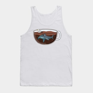 Hammerhead Shark Coffee (Jawva) Tank Top